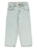 American Vintage Kids bleached-effect jeans - Blue