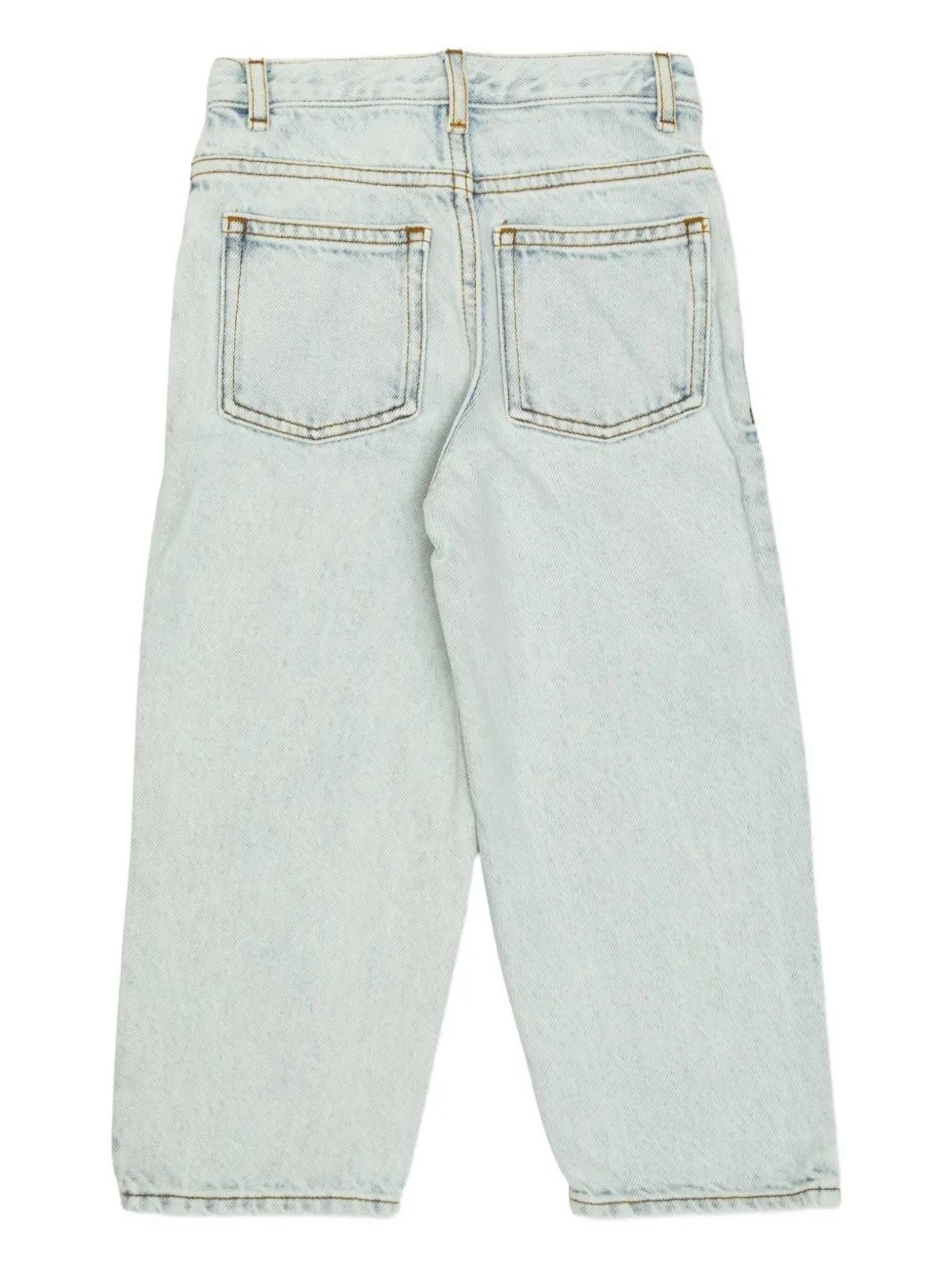 American Vintage Kids Jeans met gebleekt effect Blauw