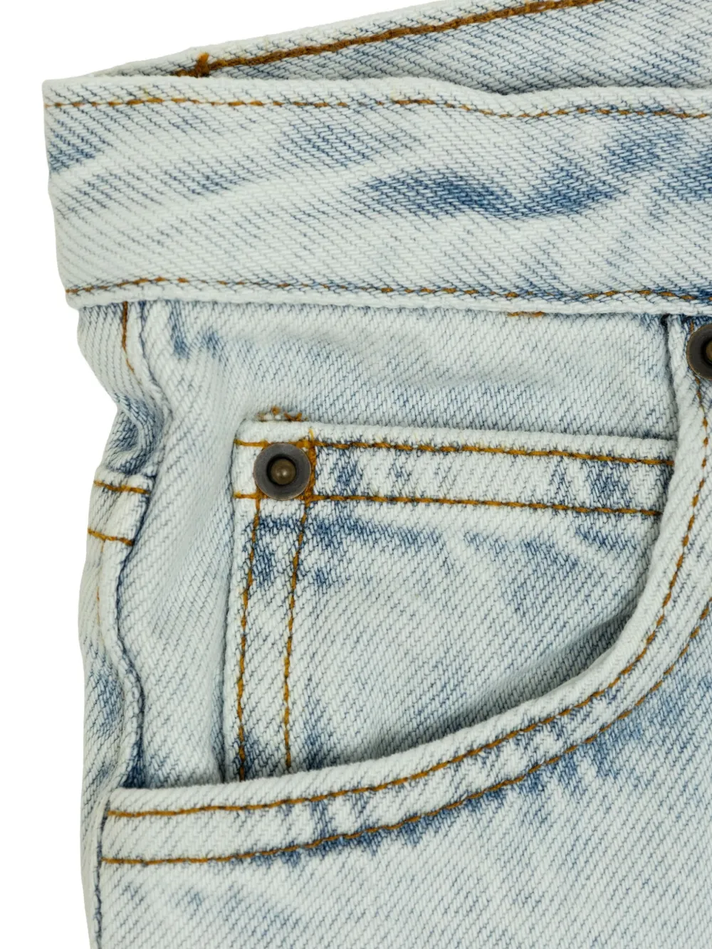 American Vintage Kids Jeans met gebleekt effect Blauw