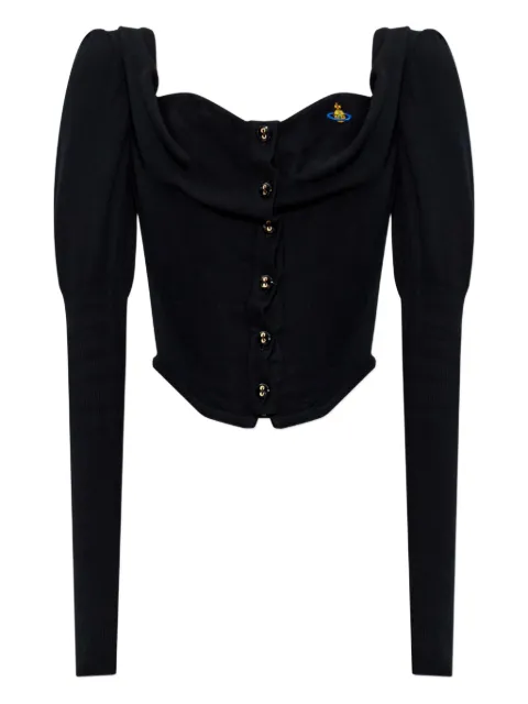 Vivienne Westwood Bea puff-sleeve corset top