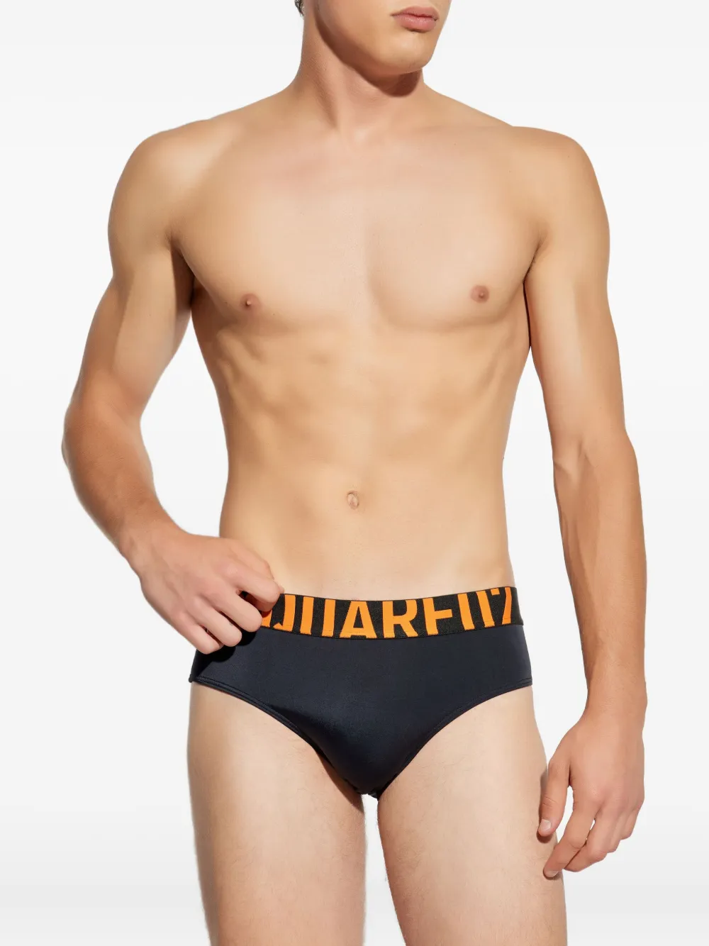 DSQUARED2 logo-band swimming trunks Zwart