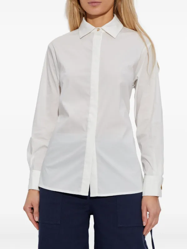 open back dress shirts DARE OPEN BACK LS SHIRT WHITE