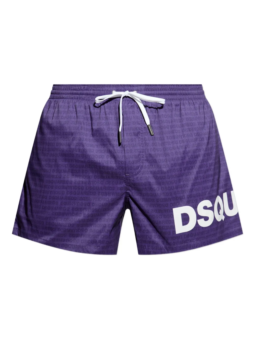 DSQUARED2 logo-print drawstring swim shorts Paars