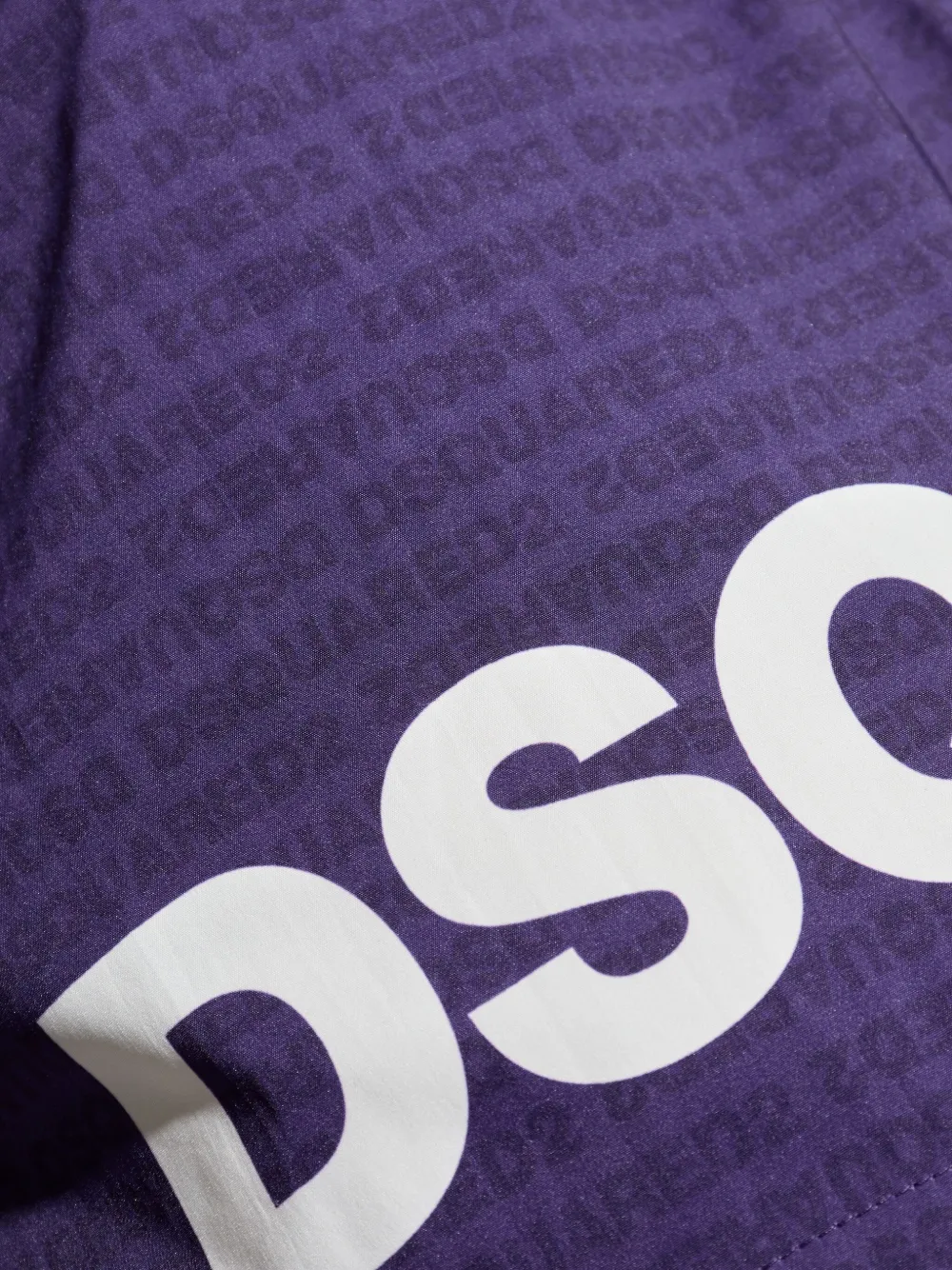DSQUARED2 logo-print drawstring swim shorts Paars