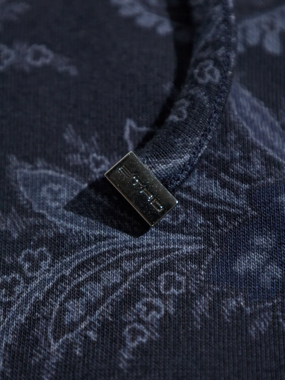 ETRO paisley-print zip-up hoodie Blauw