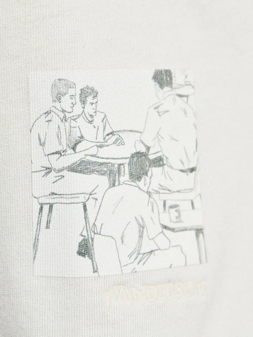 JW Anderson graphic-print T-shirt Wit