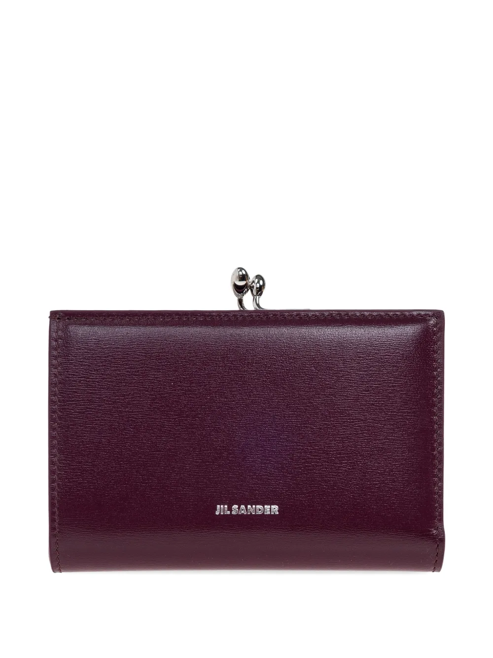 Jil Sander clasp-fastening leather wallet - Paars