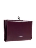 Jil Sander clasp-fastening leather wallet - Purple