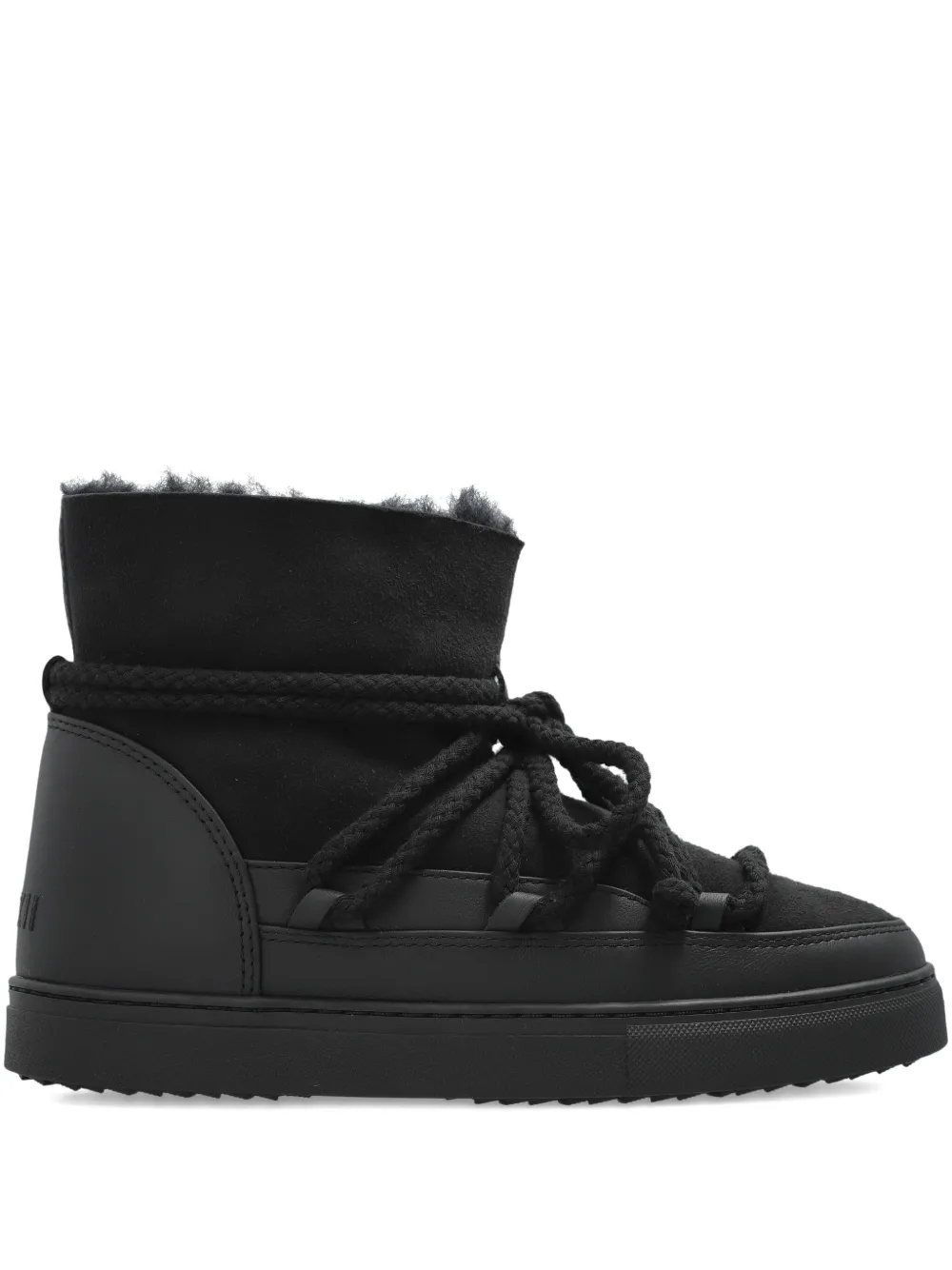 Inuikii rope-laces lined snow boots Black