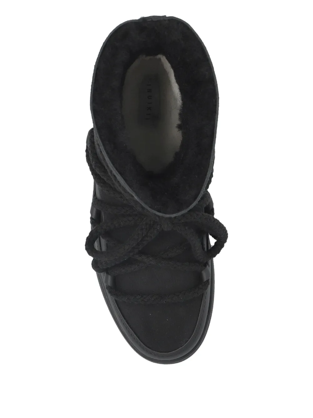 Inuikii rope-laces lined snow boots Black