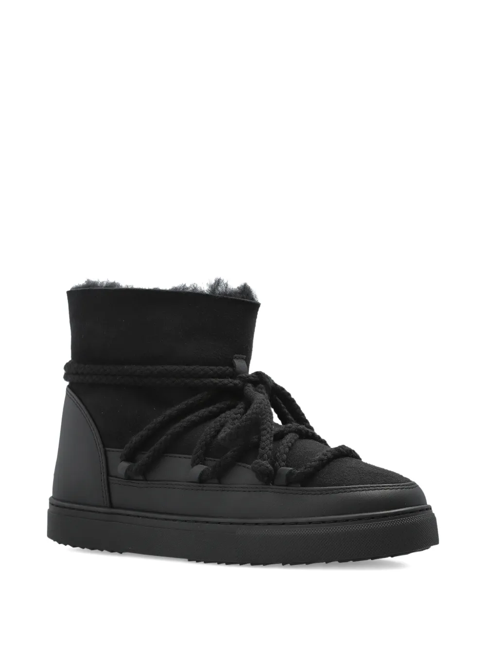 Inuikii rope-laces lined snow boots Black