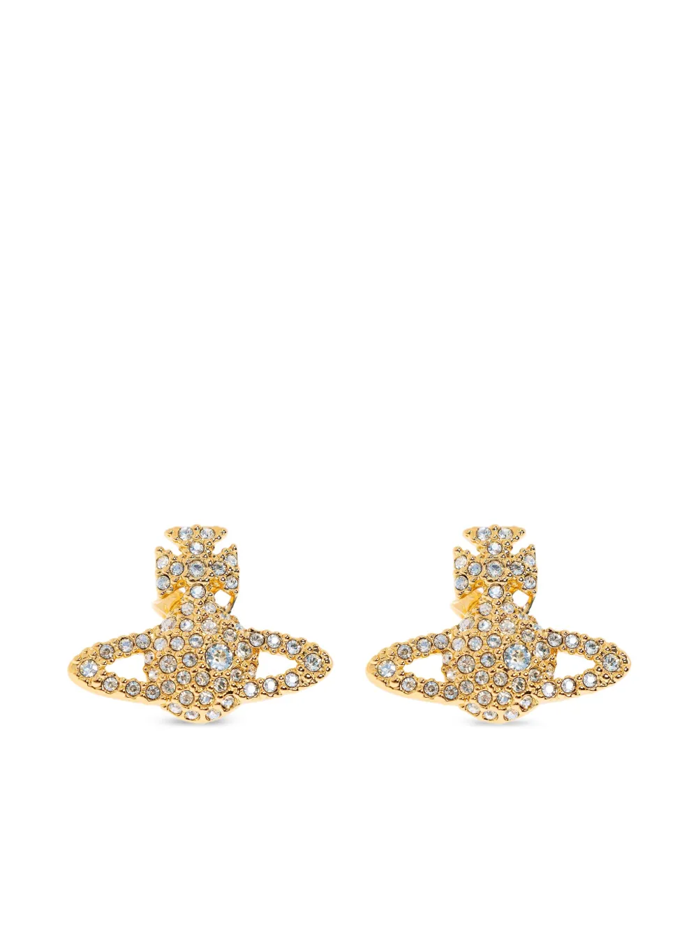 orb crystal earrings
