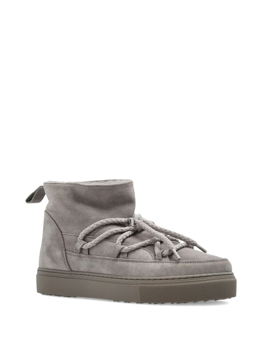 Inuikii lace-up suede boots Grey