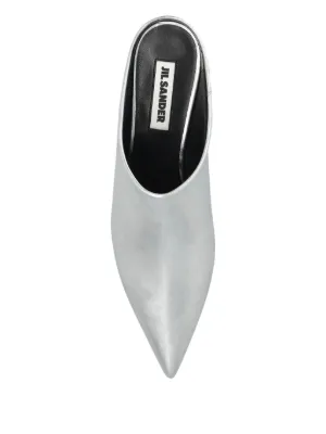 サンダル・ミュール JIL SANDER LEATHER MULES WITH STUDS JIL SANDER Studded leather mules | NET-A-PORTER