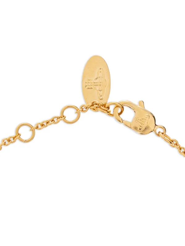 Vivienne Westwood Natalina orb-crystal Bracelet Gold FARFETCH IN