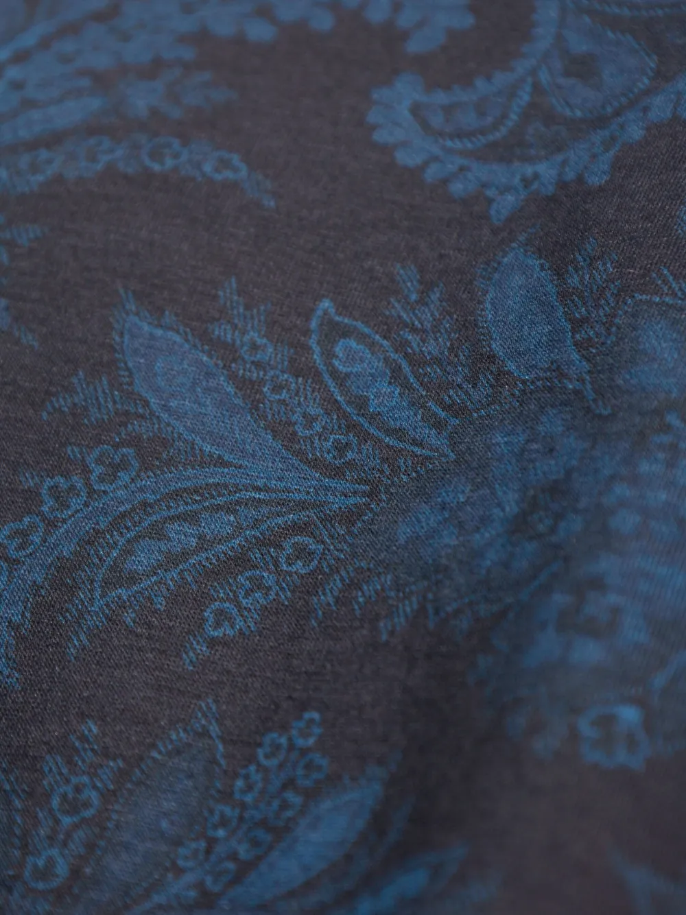 ETRO T-shirt met paisley-print Blauw
