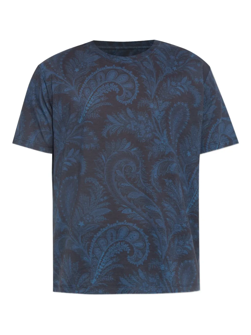 ETRO T-shirt met paisley-print Blauw