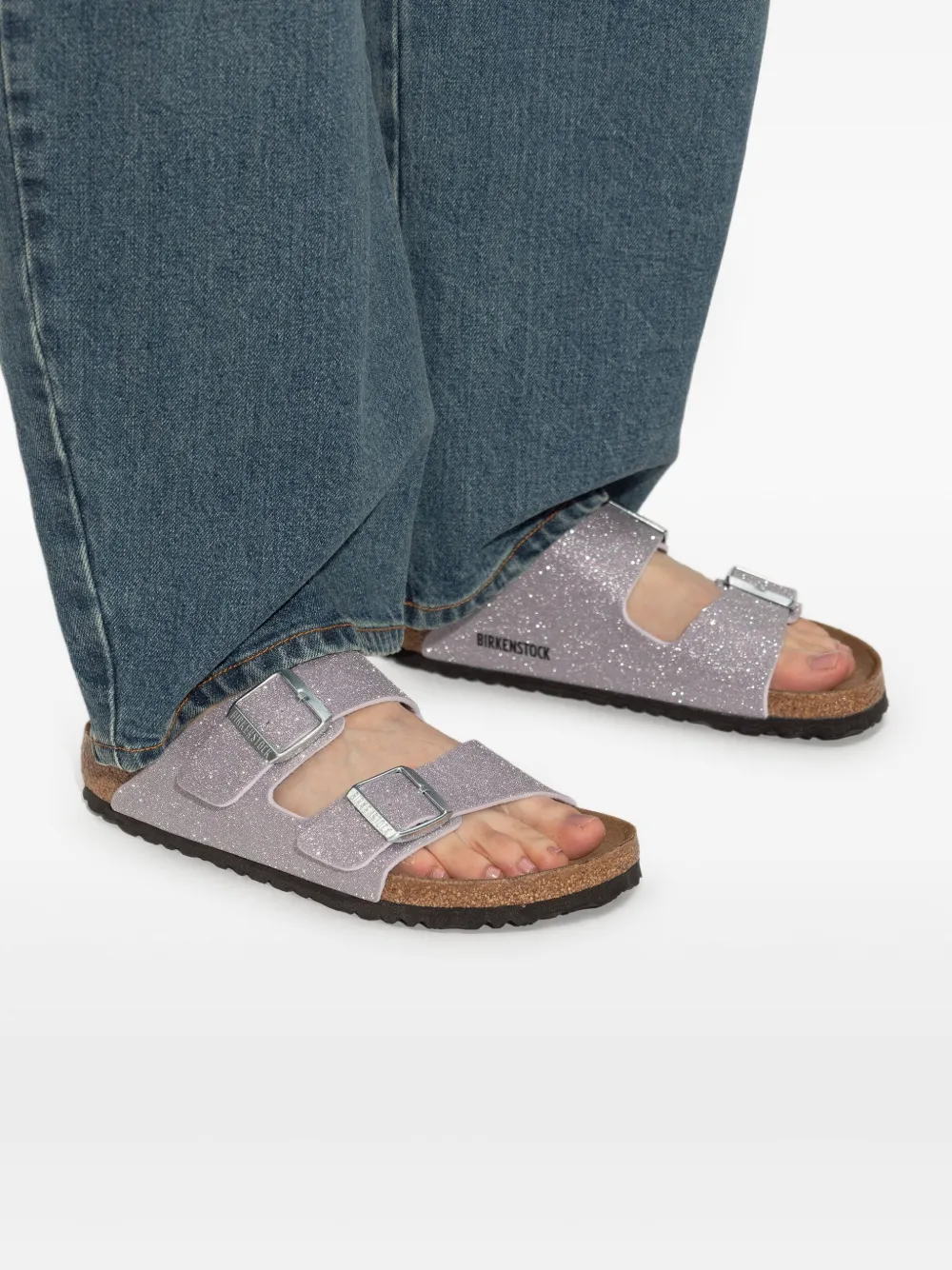 Birkenstock Arizona double-buckle flat sandals Purple