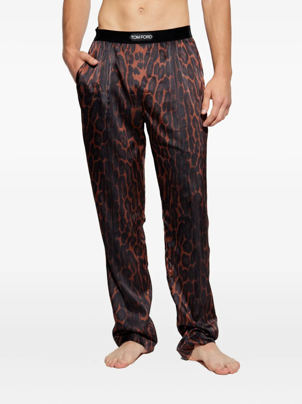 TOM FORD leopard-print sleep pants Bruin