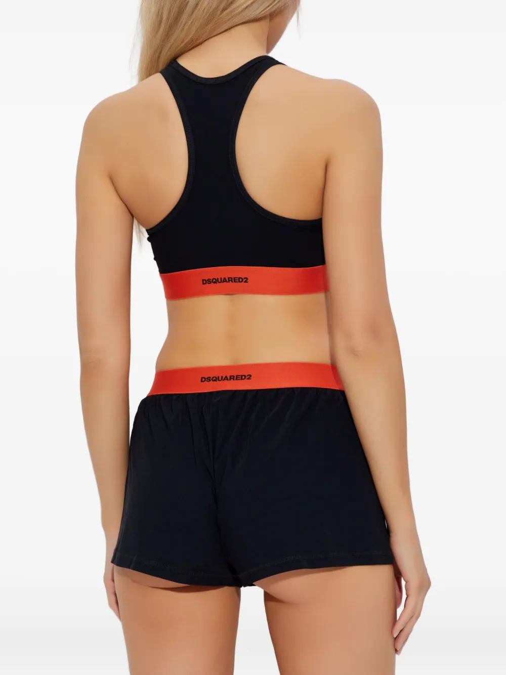 DSQUARED2 Icon verfraaide shorts Zwart