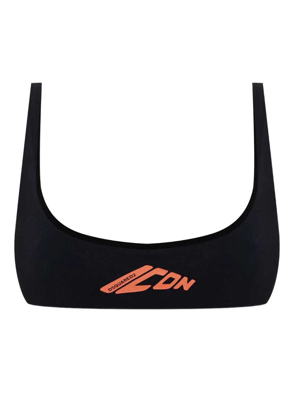 DSQUARED2 logo-print bikini bra Zwart