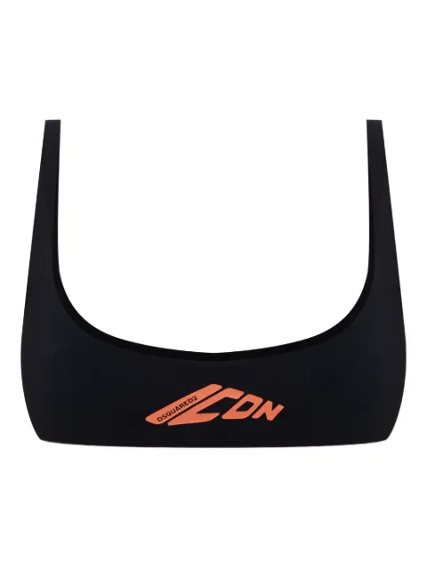 DSQUARED2 logo-print bikini bra