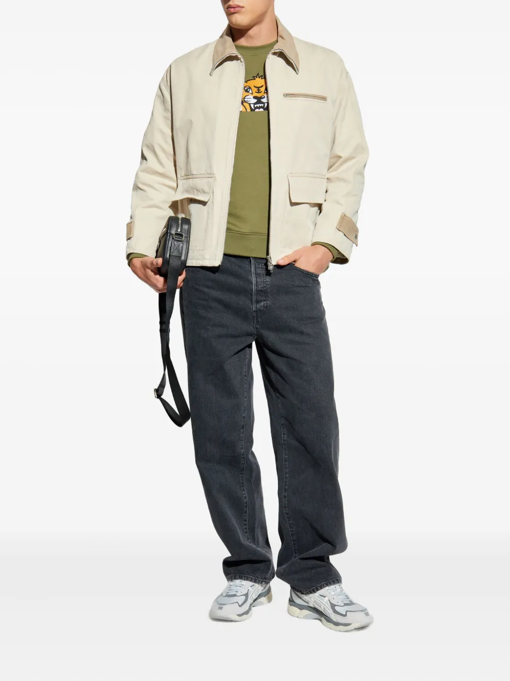 Kenzo Katoenen jack met rits 11
