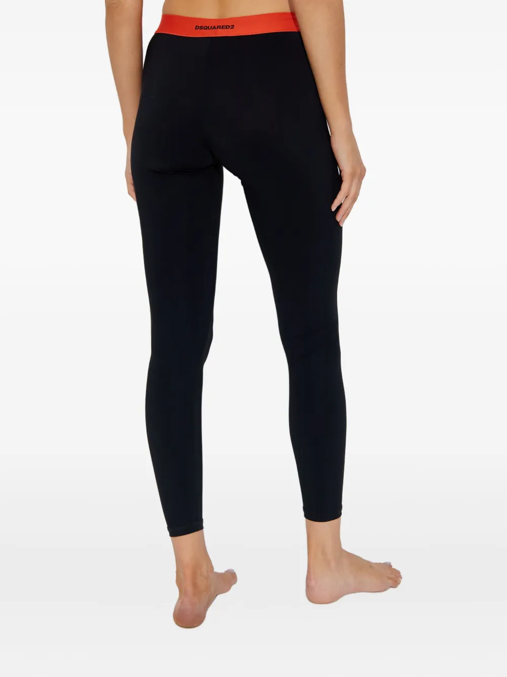 DSQUARED2 Legging met logoband Zwart