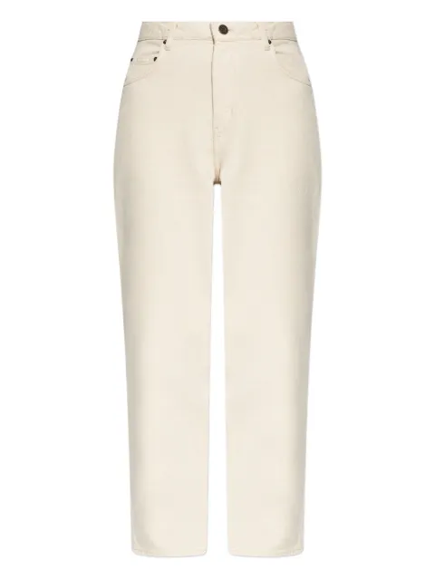 American Vintage leather-patch five-pocket jeans