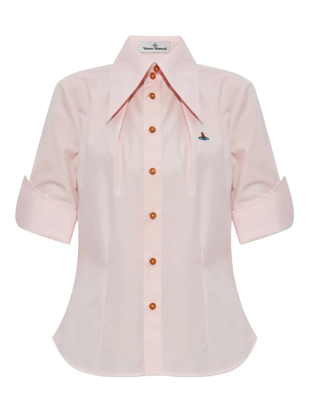 Vivienne Westwood Orb-embellished button-down shirt Roze