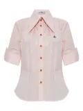 Vivienne Westwood Orb-embellished button-down shirt - Pink