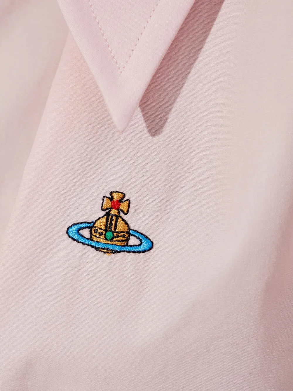 Vivienne Westwood Orb-embellished button-down shirt Roze