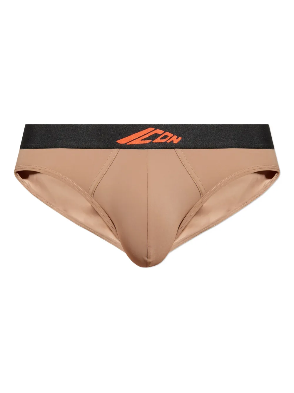 Dsquared2 Logo-band Briefs In Brown