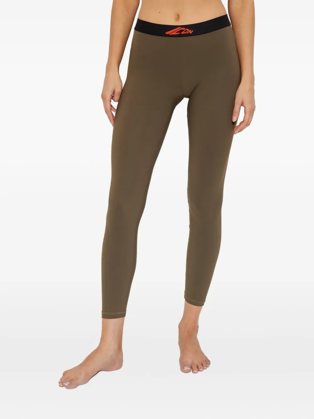 DSQUARED2 Legging met logoband Groen