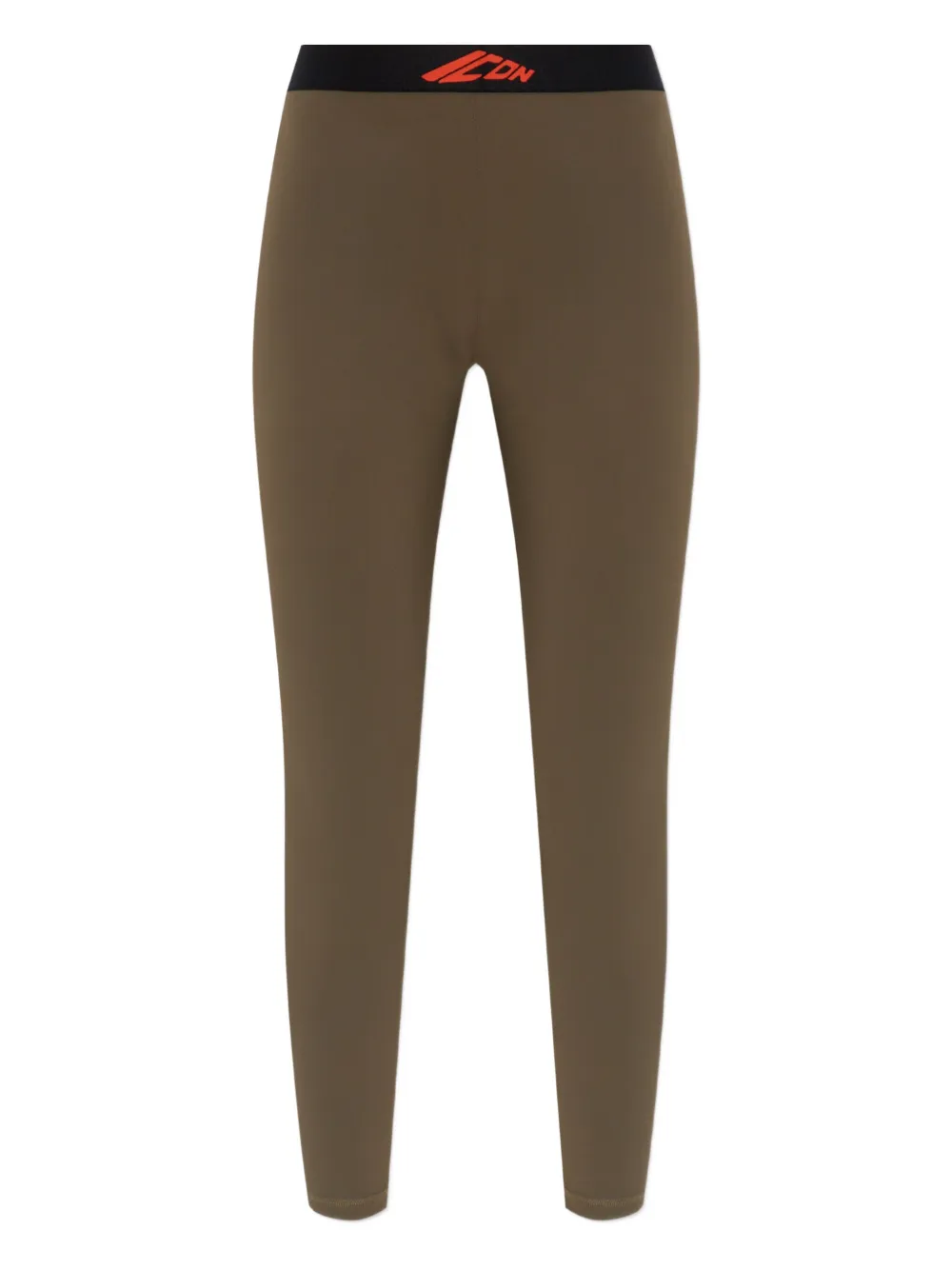 DSQUARED2 Legging met logoband Groen