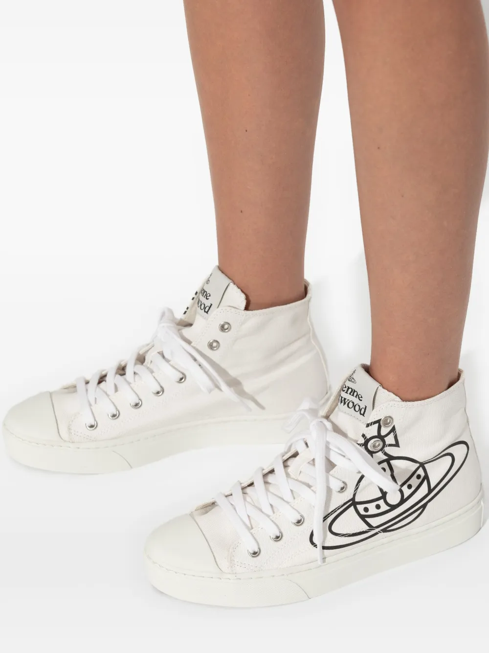 Vivienne Westwood orb-logo high-top pumps White
