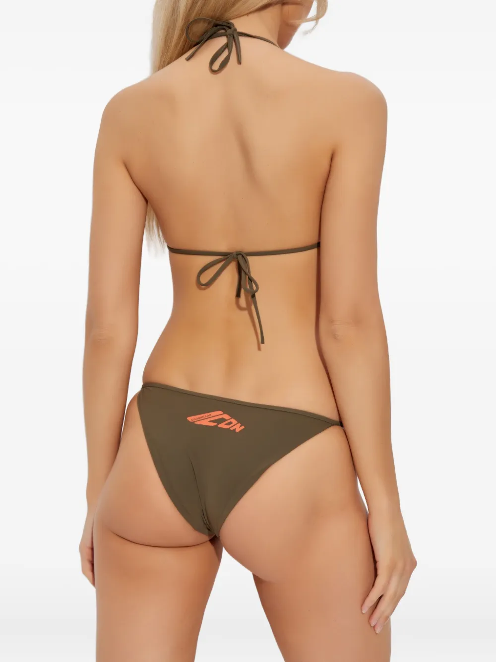 Dsquared2 Tie-side Bikini Bottoms In Gray