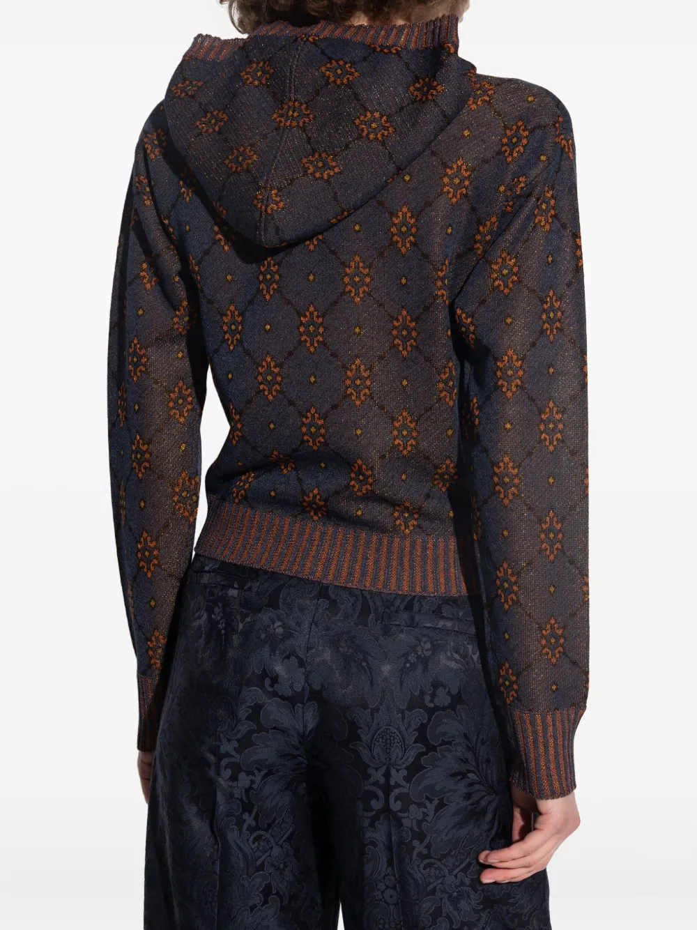 ETRO Hoodie met patroon Bruin