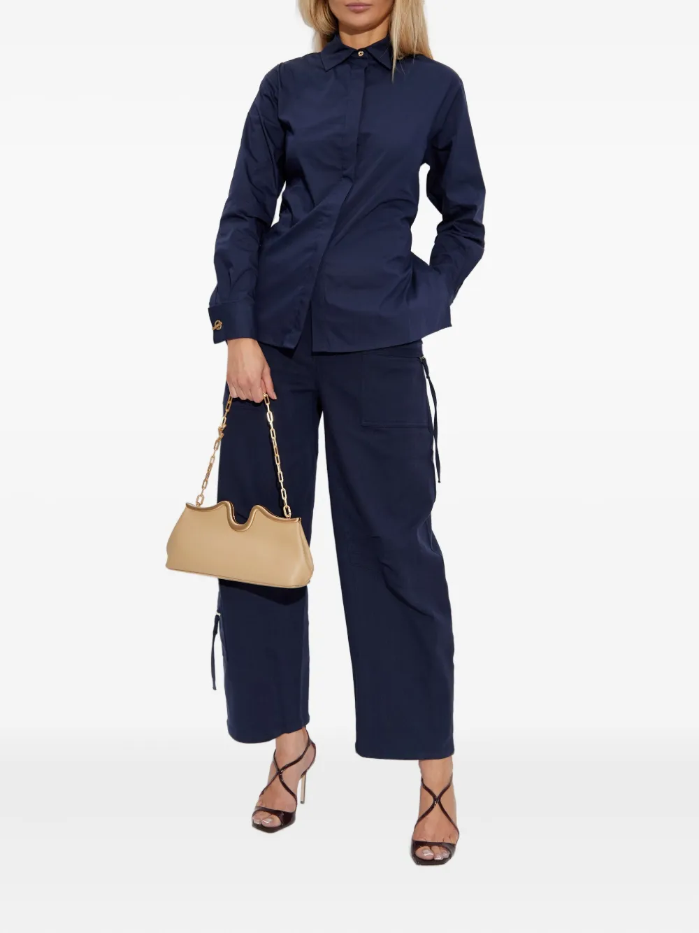 Cult Gaia open-back shirt - Blauw