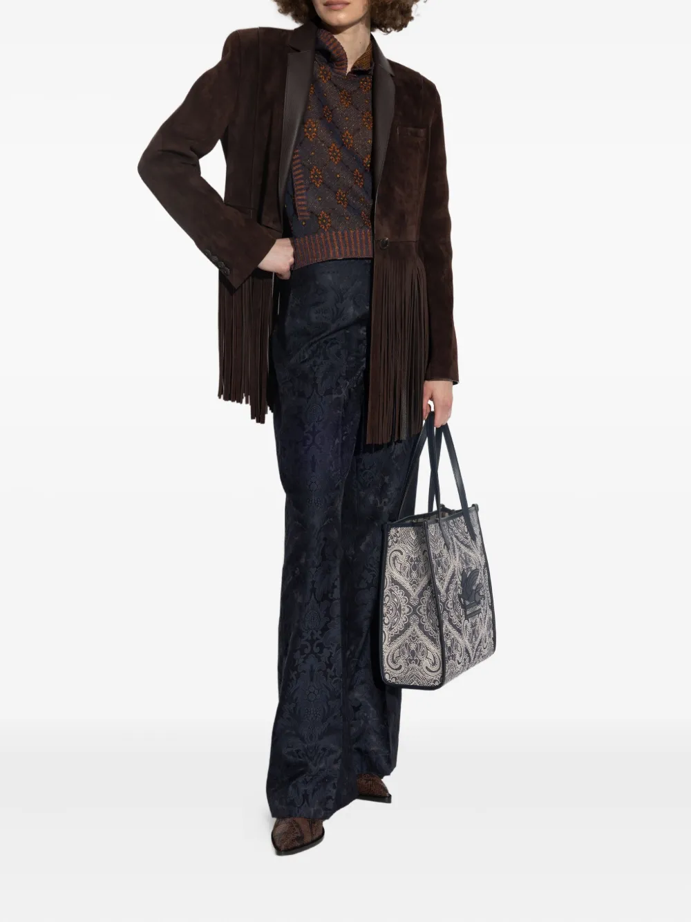 ETRO Jack met franje detail Bruin