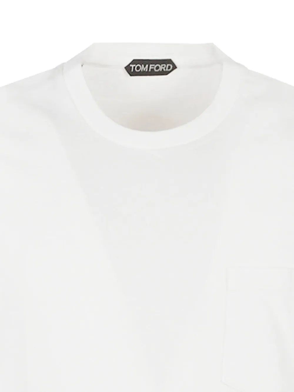 TOM FORD T-shirt met ronde hals met zak Wit