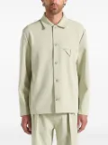 Manière De Voir Leo Hatched tailored overshirt - Neutrals
