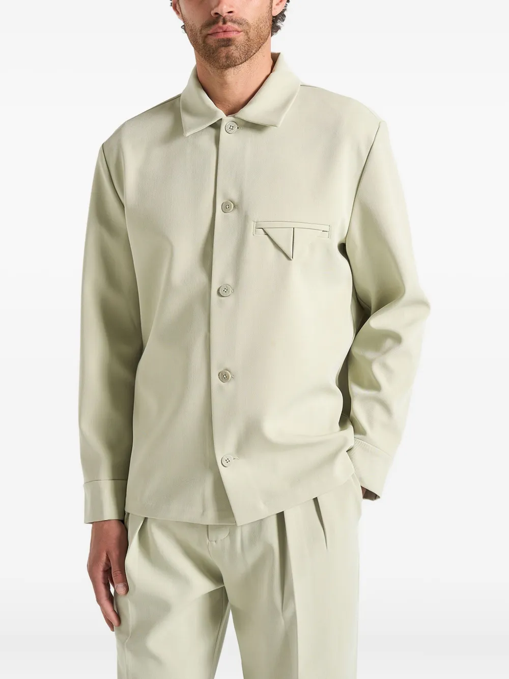 Manière De Voir Leo Overshirt In Neutral