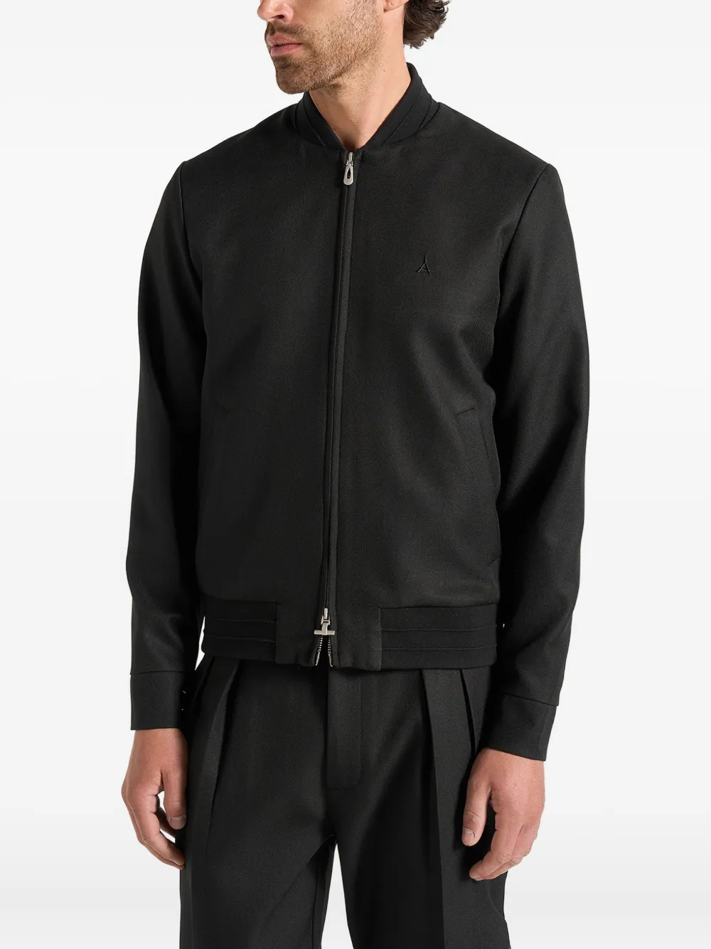 Sami ribbed-collar bomber jacket