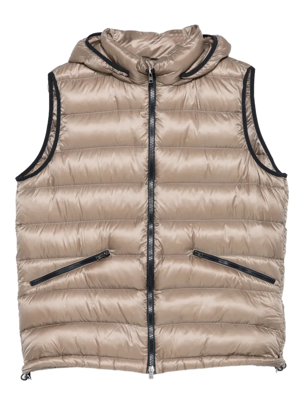 Herno Bodywarmer met capuchon Beige