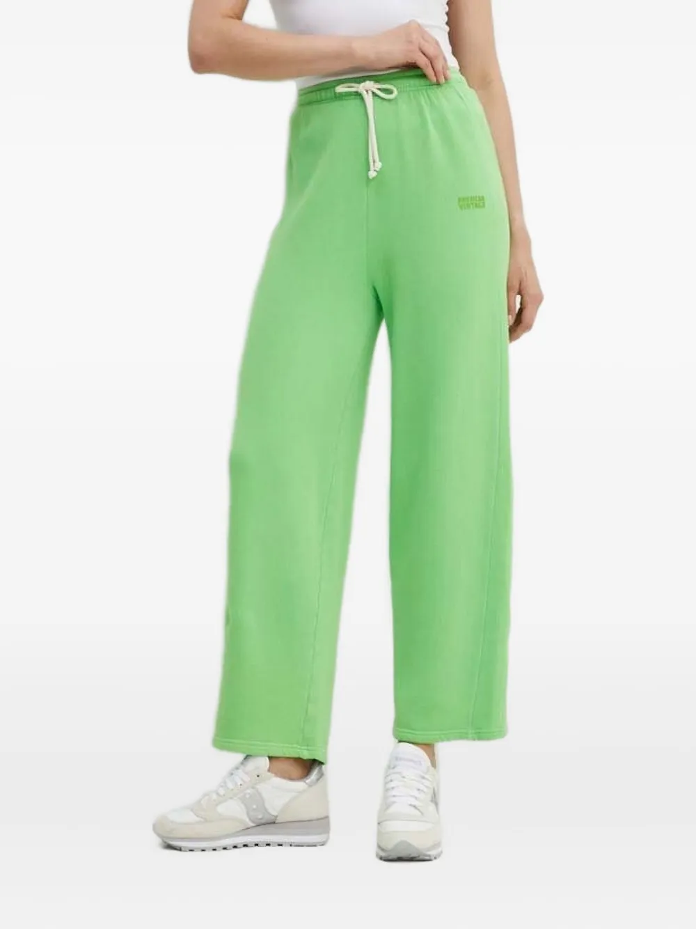 American Vintage Trainingsbroek met trekkoordtaille Groen