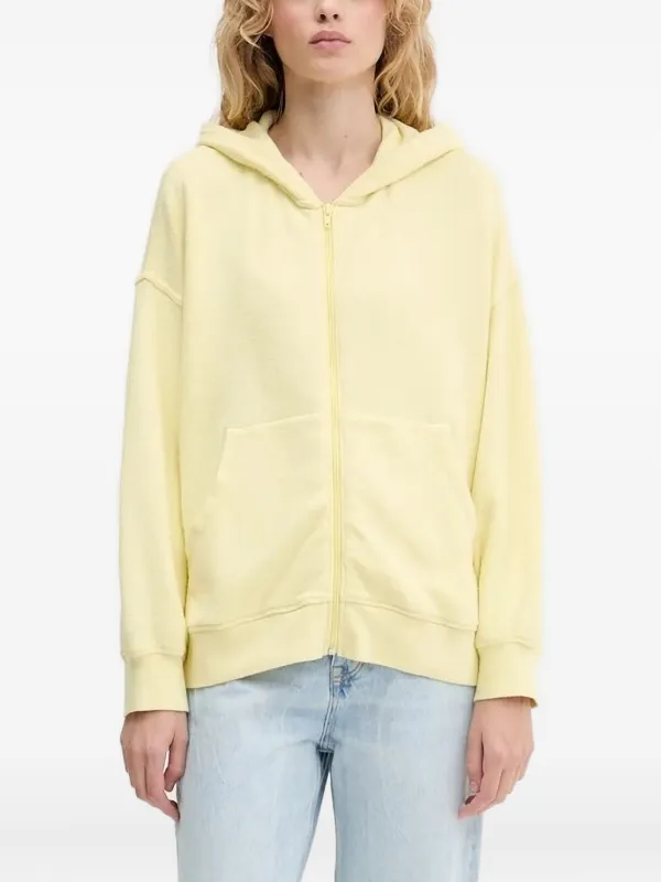 American Vintage zip-up Hoodie Yellow FARFETCH ID