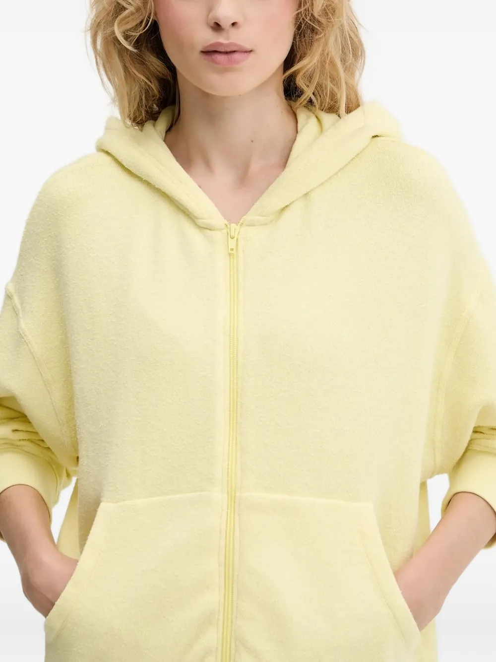 American Vintage Hoodie met rits Geel