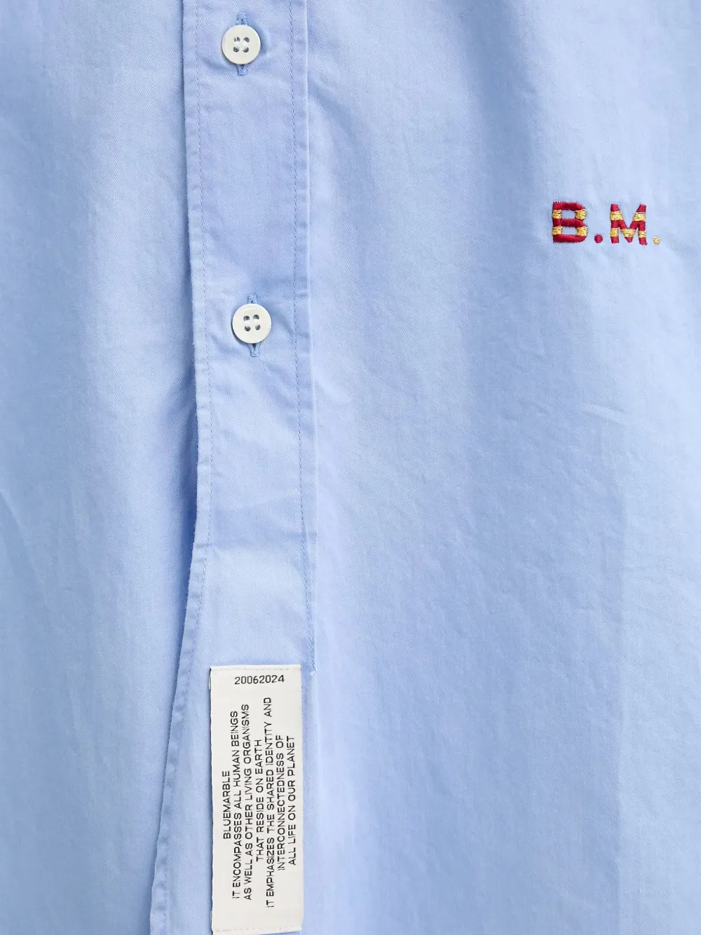 Bluemarble Button-cuff Shirt In Blue