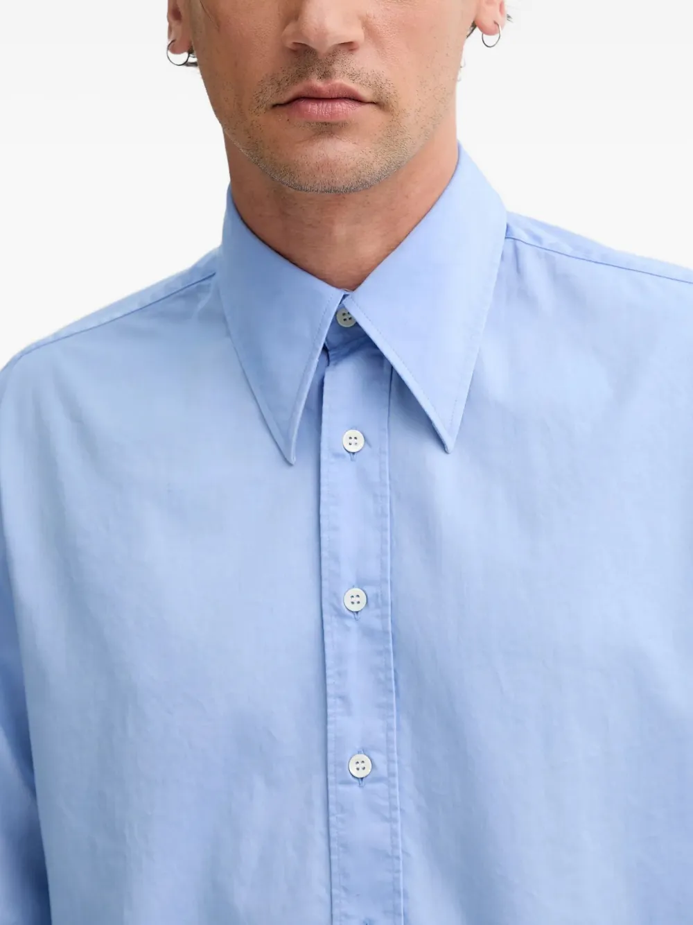 Bluemarble Button-cuff Shirt In Blue